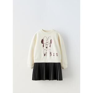 Zara FAUX LEATHER MINNIE‎ MOUSE DISNEY DRESS 9-12 Months